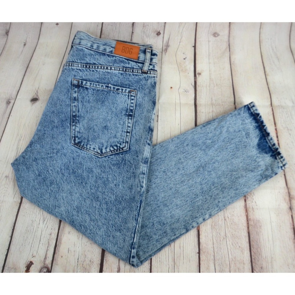 BDG Urban Outfitters Men's Dad Button Fly Jeans SIZE 34/32 Acid Wash